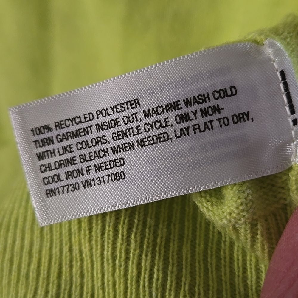 Lime Green Womens Sweater Small Y2k Top - Picture 9 of 9